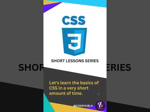 CSS | Cascading Style Sheets short lessons series ✍️👍📱