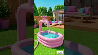 Loving these inflatable bathtub-style pools with built-in faucet! 😱😱#design #pool #water #bathtub