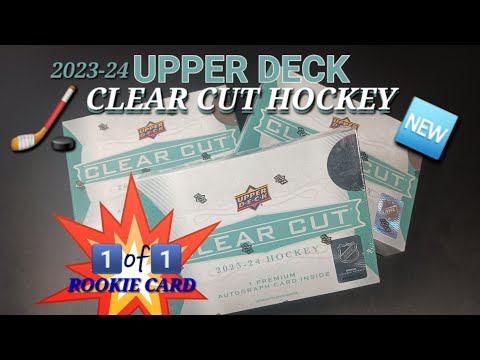 HITTING AN OUTBURST RC & 1/1! 🆕️ 2023-24 UPPER DECK CLEAR CUT (x7) BOX BREAK & BONUS FROM LAST YEAR