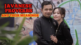 JAVANESE PROVERB AND THEIR MEANINGS PART 1