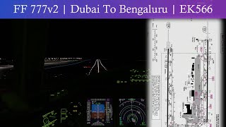 FlightFactor 777v2 | Dubai To Bengaluru | EK566 #xplane12