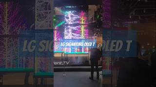 LG Booth: LG SIGNATURE OLED T l #CES 2024 #ces2024 #shorts