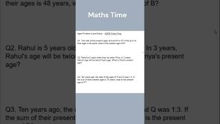 Age Problems for ADRE Exam Prep | Easy Maths Tricks