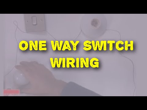 One Gange One Way Swith Wiring Lighting Circuit  - Connections Explained