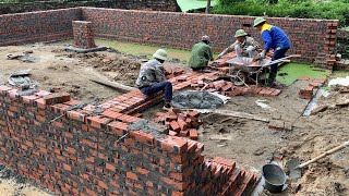 How To Build A Solid Foundation For A Level 4 House On WWeak Ground | Risky Way Of Working