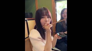 お肉を食べる璃果ちゃん #乃木坂46 #佐藤璃果 #食事 #乃木坂配信中