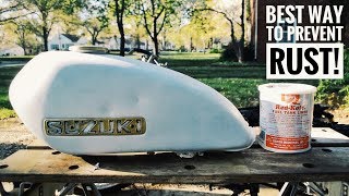 Cafe Racer Project 016: How To Use Red Kote Fuel Tank Liner