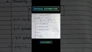 👻 BINOMIAL DISTRIBUTION #maths #class12#gatemaths #statistics #bscmaths #jee #engineeringmathematics