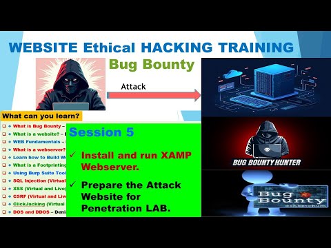 5 - install and run XAMPP Webserver and DVWA Website for web Attack LAB الأمن وهجمات الويب session 5