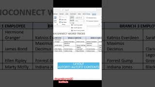 how to auto fit tables in m.s word