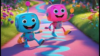 Let’s Draw Shapes with Benny Bot | Fun Learning Song for Kids | Nursery Rhymes in English