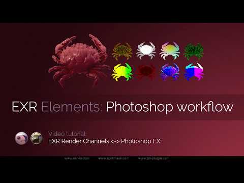 Photoshop VFX compositing with 3d render layers