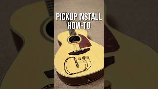 Transducer Piezo Pickup Installation #acousticguitar #pickup #transducer