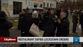 Etobicoke restaurant defies lockdown order, is shut down by city