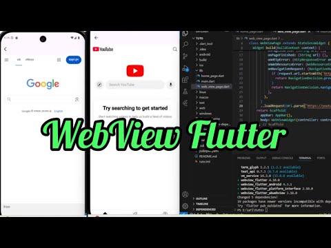 How to implement webview in Flutter? Webview tutorial flutter