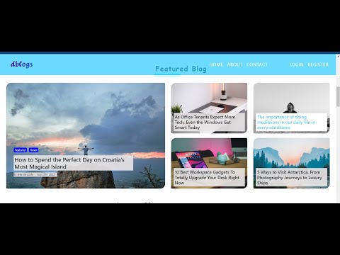 Full-Stack React JS Blog website completed demo video #reactjs #fullstack #mern