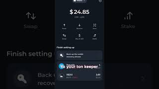 Step by Step  Setting Up Your Tonkeeper Wallet #crypto #toncoin