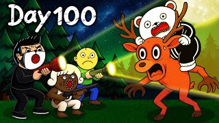 100 วันในป่า…จับกวางมาขี่เล่น 🦌 Roblox