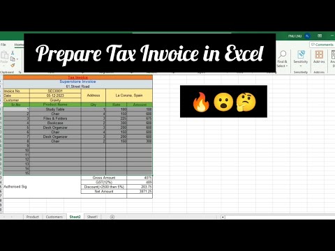 Prepare advance Tax Invoice in Excel 🔥😲 #advance Tax Invoice #excelautomation #excelbeginner