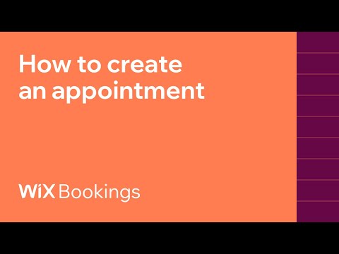 How to create appointments on your Wix site I Wix Bookings