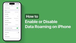 How To Enable Or Disable Data Roaming On iPhone 16 | iOS 26 Tips