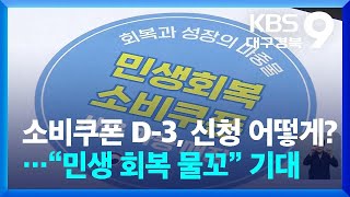 소비쿠폰 D-3, 신청 어떻게?…대구시 “민생 회복 물꼬” 기대 / KBS  2025.07.18.