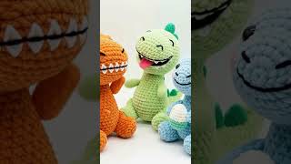 Yarn Dino Siblings’ Cozy Bond毛線暴龍的溫馨兄弟情 #funny