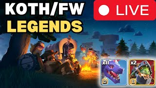 Tryna 320 in Legends then KOTH and Maybe FW after! #coclive #live #giftedbysupercell