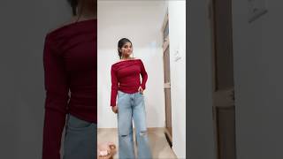 I tried ajio best ajio tops under 300 💕 #ajio #ajiohaul #topshaul #trending