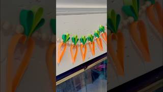 DIY carrot paper garland for Easter | Easter paper decoration ideas