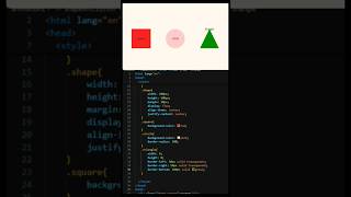 How to create basic Shapes in CSS #css #shape #circle #vscode #codecraft #coding #shorts #views
