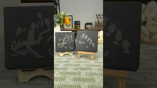 Rock your family photo! Carve it onto natural stone.#laserengraving #diy #homecrafts #gift
