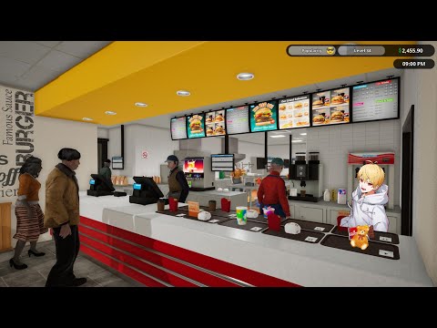ハンバーガ屋さんで全力で働きます【Fast Food Simulator】