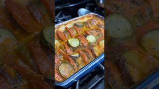 Cooked ratatouille #ratatouille #cooking #eggplant #zucchini