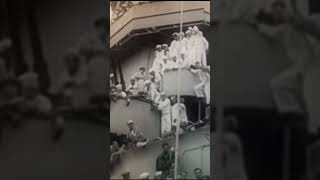 US Navy Sailors watching surrender of Japan. #japan #ww2 #wwii #worldwar2 #worldwarii #war #history