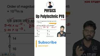 up polytechnic Previous years physics question #h2ostudy #jeecup #viral #up_polytechnic #physics