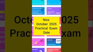 Nios October 2025 Practical Exam Kb Se Start Honge | Practical Exam Datesheet #nios #niospractical