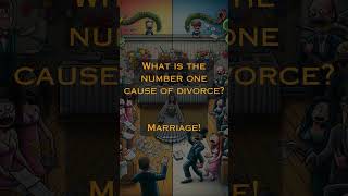 What is the number one cause of divorce? #wisdomuniverse #smartjoke #funnyjoke #dadjokes