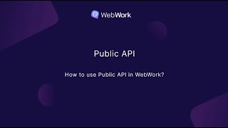 How to use Public API in WebWork?