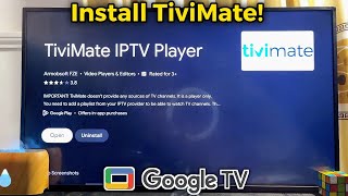 Google TV: How to Download and Install TiviMate