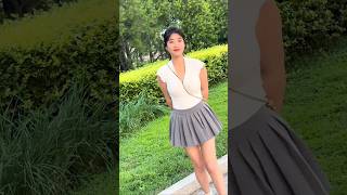 Beautiful chinese girl street fashion outfits style #chinesefashion #beautiful #fashion #shorts