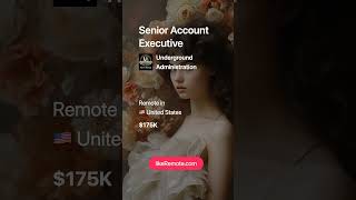 Senior Account Executive in United States  💸 $175K. Remote job in 🇺🇸 United States. #wfh