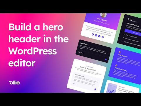 Learn how to design a hero header with the WordPress block editor