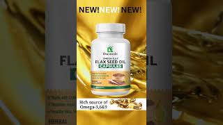 Flaxseed Oil Softgel Capsules for Healthy Heart