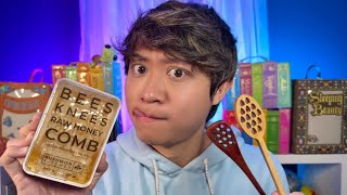 Eating Honey Comb and Honey Spoon 🍯 ASMR Satisfying Eating Sounds