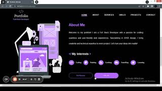 How To Make A Portfolio Website Using HTML5 And CSS3 Part 2 |  About Section | Web Design