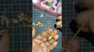 New golden earring #diy #craft #youtubeshorts #yttrending #trending #viralshorts #ytshort#ytviral#yt