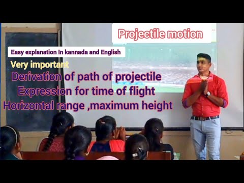 Class 11| motion in a plane | Projectile motion | Derivation of Path of Projectile