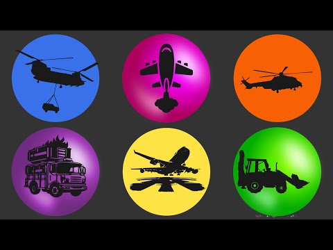 Type of aircraft: air force one indonesia, airliner, boeing CH47 chinook, fire truck, bulldozer