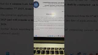 CLAT 2026 Exam Date | Official Update from Consortium |  #clat2026